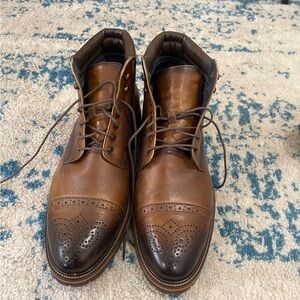 Johnston & Murphy Brown Leather Dress Boots